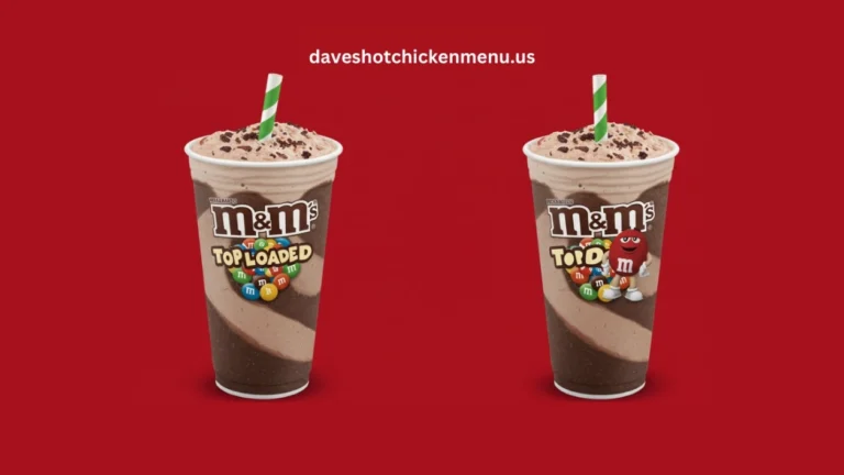 M&M top loaded shake with whipped cream and M&M candies.
