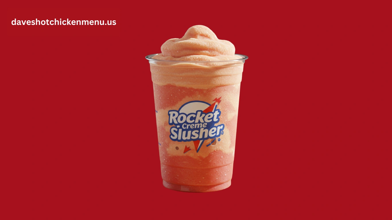 Chilled Rocket Crème Slusher with a bold, fruity, and creamy twist.