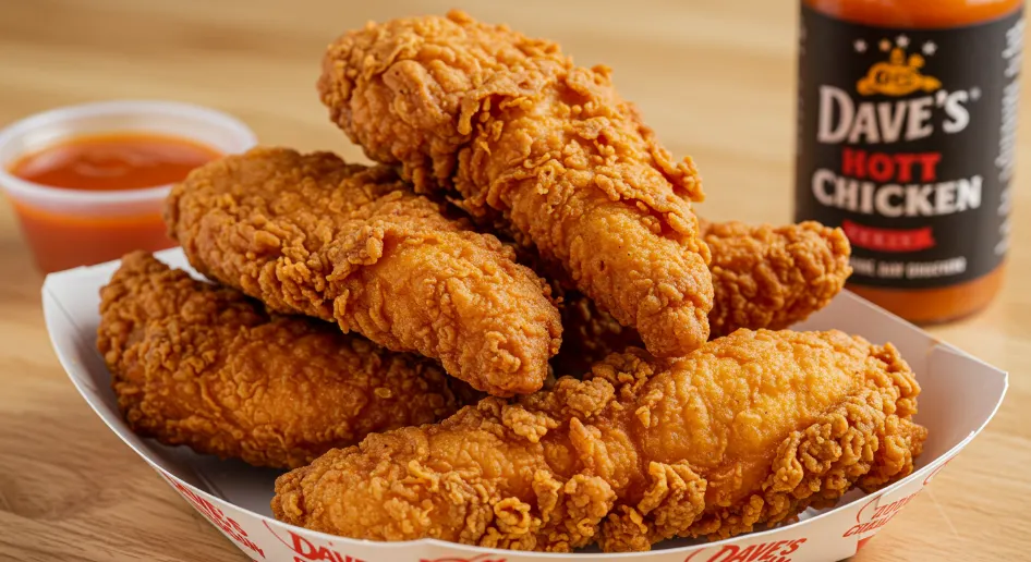 Crispy, golden Hot Box Tenders served fresh with bold flavors.