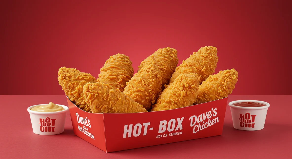 Crispy, spicy tenders with sauce.