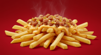 Regular Top Loaded Fries with toppings.