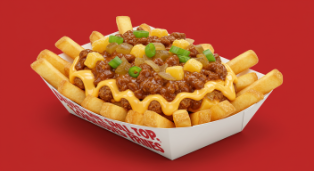 Small Top Loaded Fries with crispy toppings